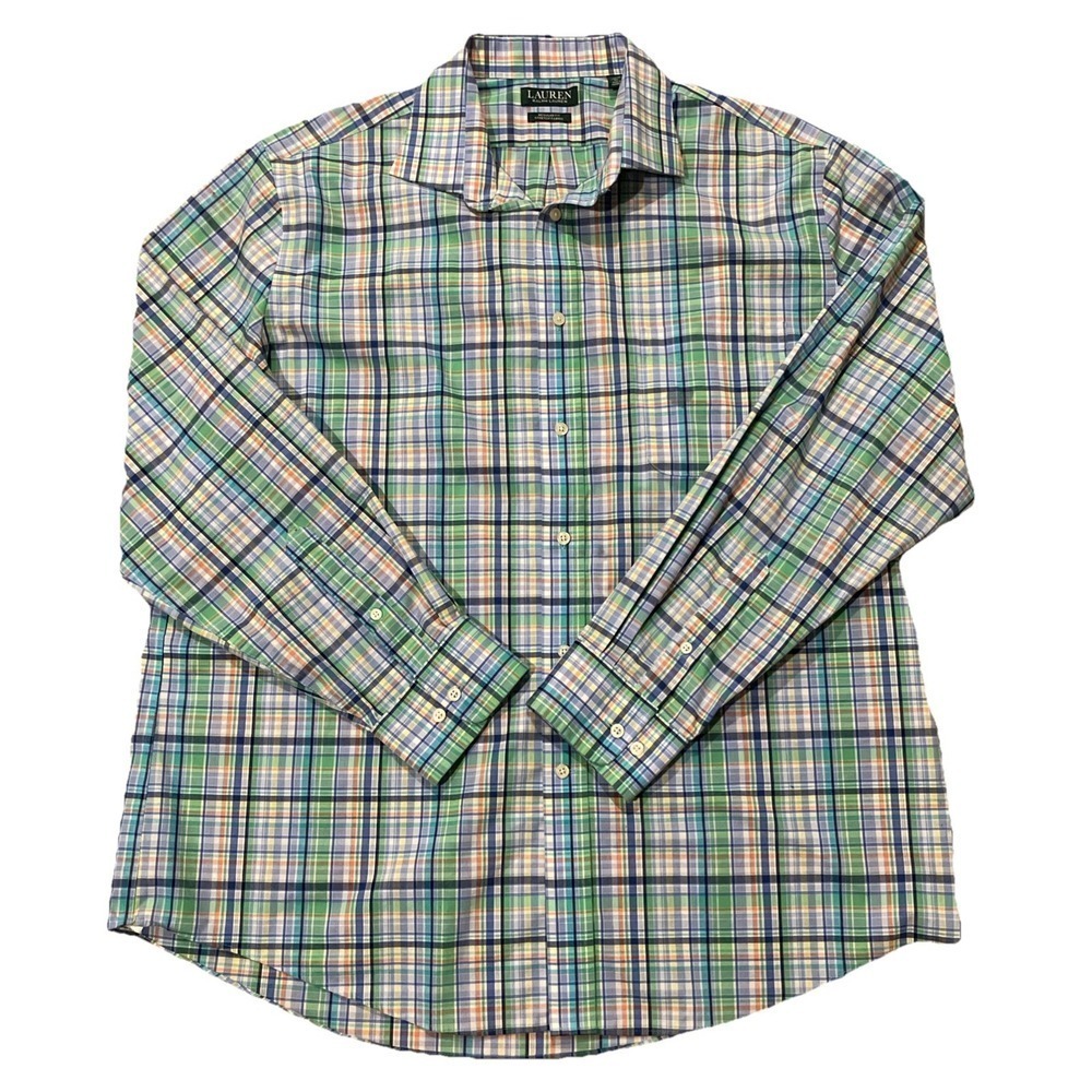 Lauren Ralph Lauren Regular Fit‎ Stretch Classic Long Sleeve XL Multicolor